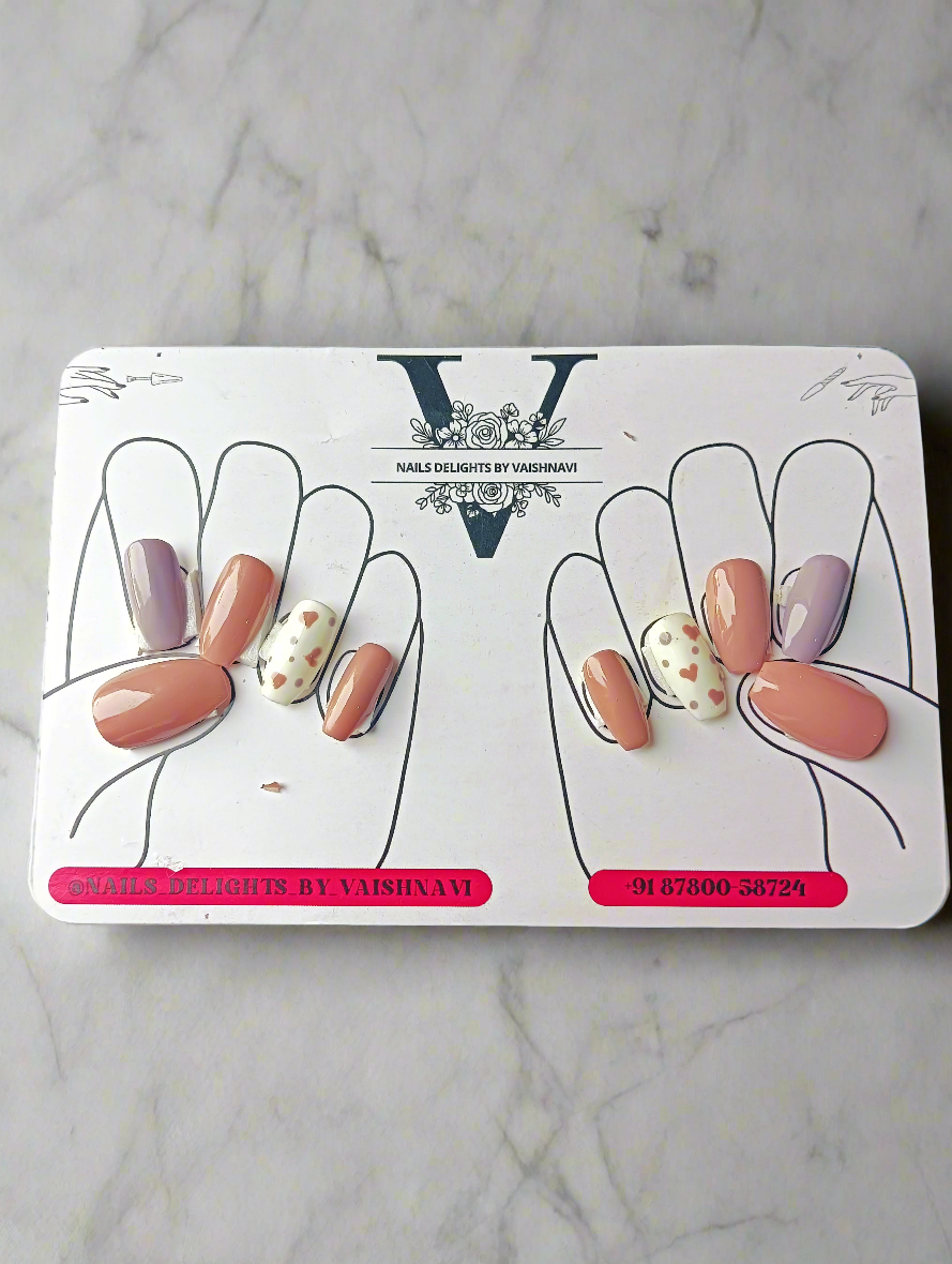 Sweetheart Pastel Love Press-On Nails