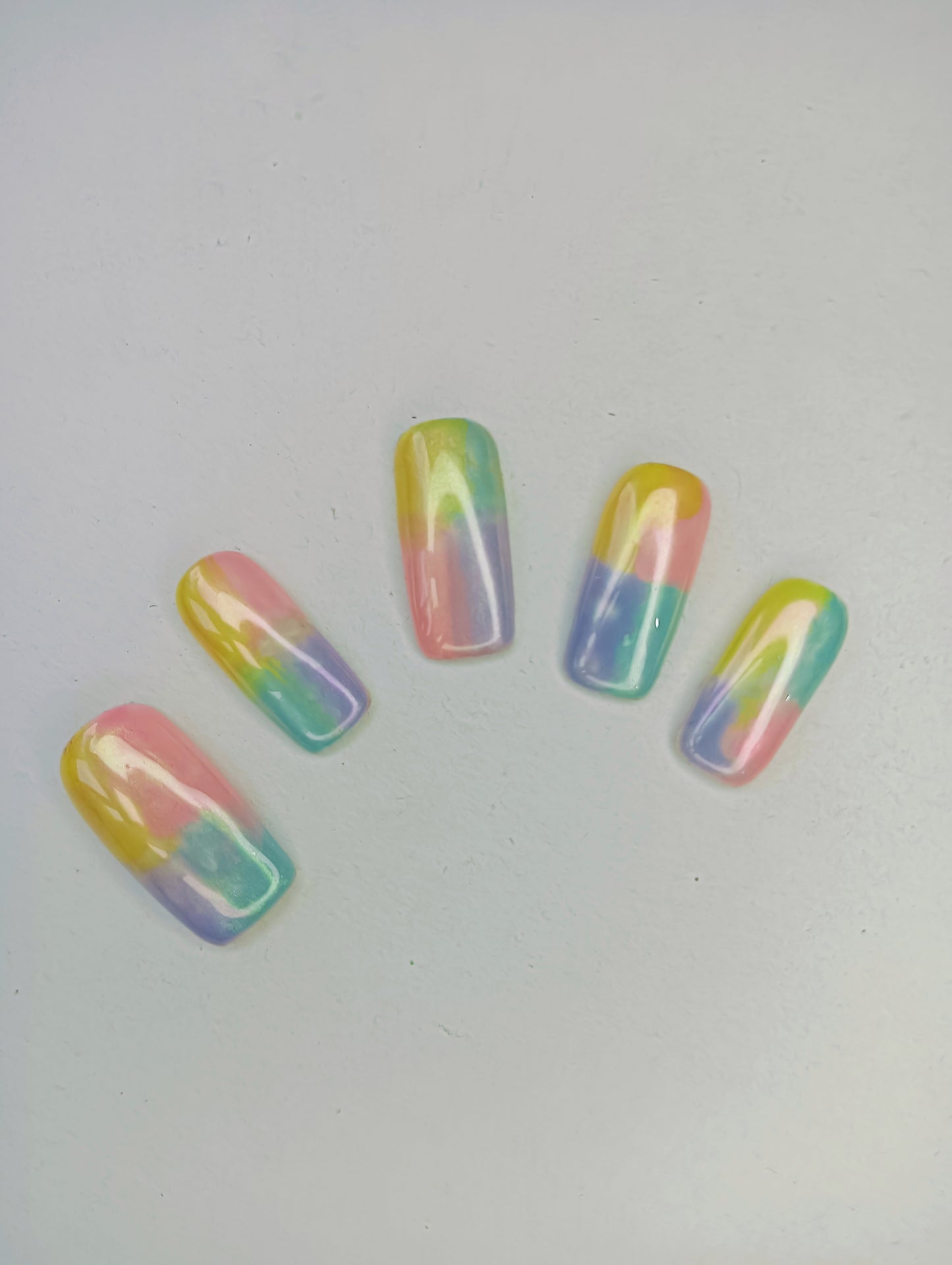 Pastel Chrome Dreams Press-On Nail Set