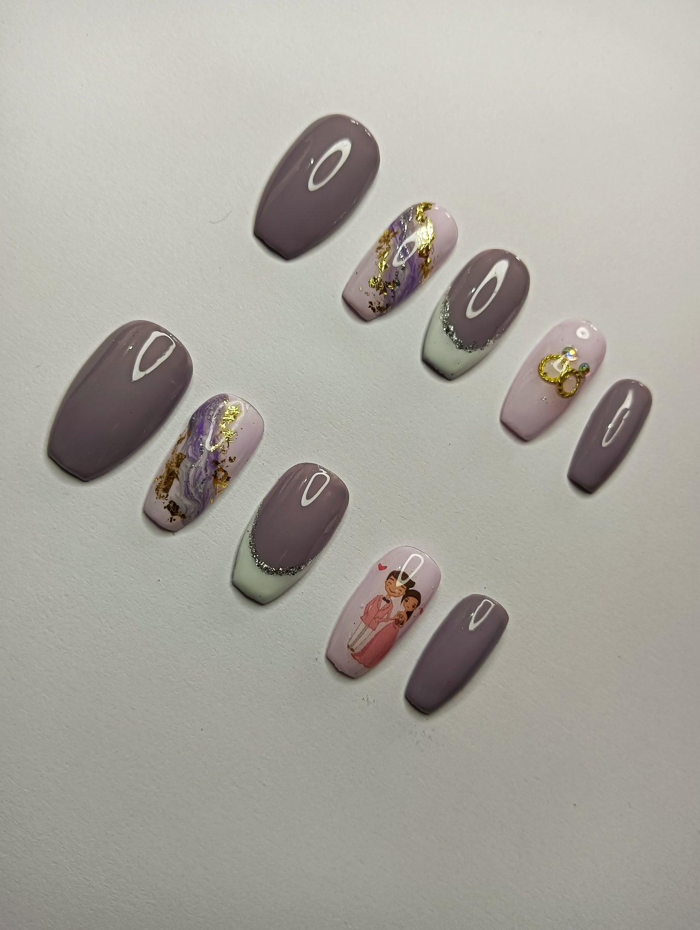 Forever Us - Engagement Press On Nails Set